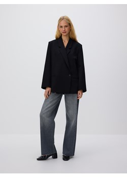 Reserved - Marynarka z wiskozą - czarny ze sklepu Reserved w kategorii Marynarki damskie - zdjęcie 188087490