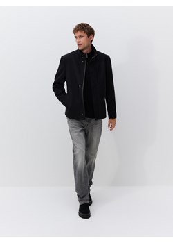Reserved - Krótki płaszcz ze stójką - czarny ze sklepu Reserved w kategorii Płaszcze męskie - zdjęcie 188087570
