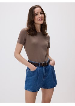 Reserved - Jeansowe szorty z zakładkami - niebieski ze sklepu Reserved w kategorii Szorty - zdjęcie 188087773