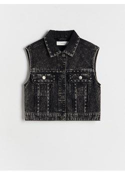 Reserved - Jeansowa kamizelka - szary ze sklepu Reserved w kategorii Kamizelki dziewczęce - zdjęcie 188087861