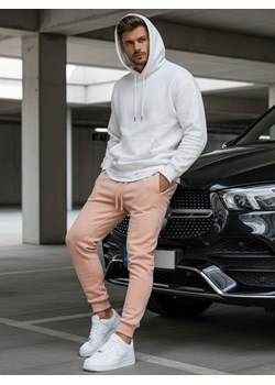 Spodnie męskie dresowe różowe Dstreet UX3452 ze sklepu DSTREET.PL w kategorii Spodnie męskie - zdjęcie 188088124