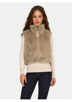 ONLY Bezrękawnik Dana 15348986 Beżowy Regular Fit ze sklepu MODIVO w kategorii Kamizelki damskie - zdjęcie 188088432