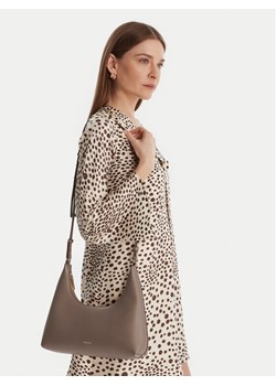 Calvin Klein Torebka Foil Logo Conv Shoulder Bag LV04F3272G Beżowy ze sklepu MODIVO w kategorii Torebki damskie - zdjęcie 188088434