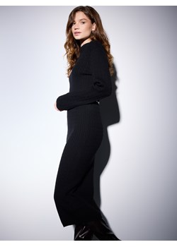 Mohito - Swetrowa sukienka midi - czarny ze sklepu Mohito w kategorii Sukienki - zdjęcie 188089451