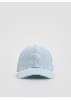 Reserved - Jeansowa czapka z daszkiem - jasnoniebieski ze sklepu Reserved w kategorii Czapki dziecięce - zdjęcie 188089884