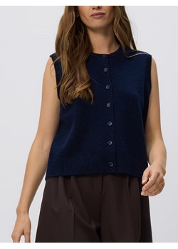 Reserved - Wełniana kamizelka - granatowy ze sklepu Reserved w kategorii Kamizelki męskie - zdjęcie 188089974