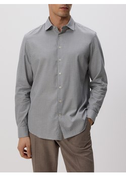 Reserved - Koszula regular z bawełny egipskiej - jasnoszary ze sklepu Reserved w kategorii Koszule męskie - zdjęcie 188089981