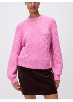 Reserved - Strukturalny sweter - różowy ze sklepu Reserved w kategorii Swetry damskie - zdjęcie 188090010