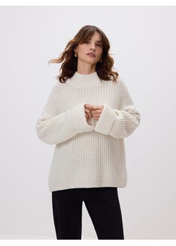 Reserved - Sweter z wełną - złamana biel ze sklepu Reserved w kategorii Swetry damskie - zdjęcie 188090044