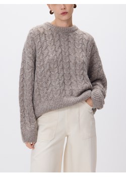 Reserved - Sweter z warkoczowym splotem - brązowy ze sklepu Reserved w kategorii Swetry damskie - zdjęcie 188090111