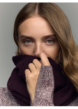 Reserved - Wełniany szalik z domieszką kaszmiru - mahoniowy ze sklepu Reserved w kategorii Szaliki i chusty damskie - zdjęcie 188090364