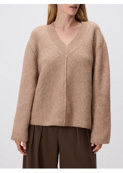 Reserved - Sweter oversize - brązowy ze sklepu Reserved w kategorii Swetry damskie - zdjęcie 188090372