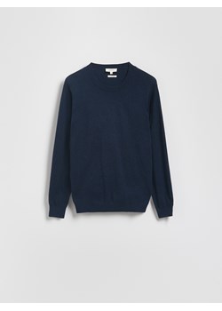 Reserved - Sweter z domieszką kaszmiru - granatowy ze sklepu Reserved w kategorii Swetry męskie - zdjęcie 188090580