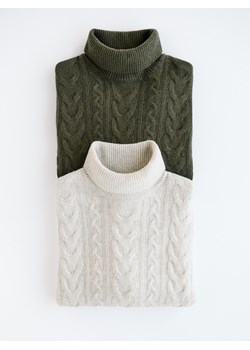 Reserved - Wełniany sweter - jasnoszary ze sklepu Reserved w kategorii Swetry męskie - zdjęcie 188090630