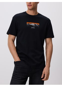 Reserved - T-shirt comfort z nadrukiem - czarny ze sklepu Reserved w kategorii T-shirty męskie - zdjęcie 188090690