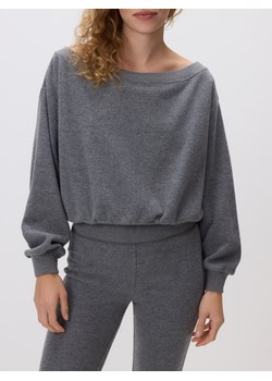 Reserved - Bluza z odkrytymi ramionami - ciemnoszary ze sklepu Reserved w kategorii Bluzy damskie - zdjęcie 188091043