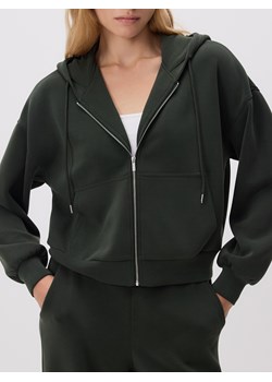 Reserved - Oversizowa bluza - ciemnozielony ze sklepu Reserved w kategorii Bluzy damskie - zdjęcie 188091070