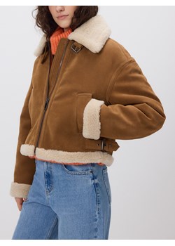 Reserved - Kurtka typu kożuch - brązowy ze sklepu Reserved w kategorii Kożuchy - zdjęcie 188091094