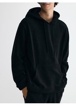 Reserved - Polarowa bluza z kapturem - czarny ze sklepu Reserved w kategorii Bluzy męskie - zdjęcie 188091221