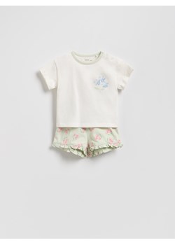 Reserved - Bawełniany komplet - złamana biel ze sklepu Reserved w kategorii Odzież dla niemowląt - zdjęcie 188091374