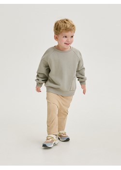 Reserved - Legginsy z efektem sprania - beżowy ze sklepu Reserved w kategorii Spodnie i półśpiochy - zdjęcie 188091384