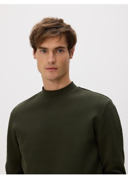 Reserved - Bluza ze stójką - ciemnozielony ze sklepu Reserved w kategorii Bluzy męskie - zdjęcie 188091403