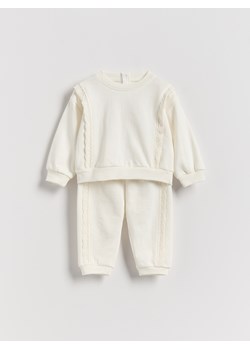 Reserved - Bawełniany komplet - złamana biel ze sklepu Reserved w kategorii Odzież dla niemowląt - zdjęcie 188091504