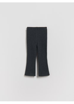Reserved - Ocieplane spodnie flare - ciemnoszary ze sklepu Reserved w kategorii Spodnie dziewczęce - zdjęcie 188091542