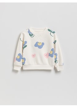 Reserved - Wzorzysta bluza - złamana biel ze sklepu Reserved w kategorii Bluzy dziewczęce - zdjęcie 188091570