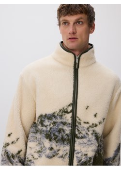 Reserved - Bluza sherpa ze stójką - wielobarwny ze sklepu Reserved w kategorii Bluzy męskie - zdjęcie 188091734