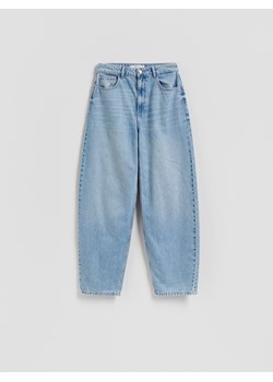 Reserved - Jeansy barrel leg - niebieski ze sklepu Reserved w kategorii Jeansy damskie - zdjęcie 188091941
