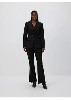 Reserved - Jednorzędowa marynarka z wiskozą - czarny ze sklepu Reserved w kategorii Marynarki damskie - zdjęcie 188092000