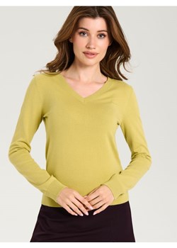 Sinsay - Sweter z dekoltem w serek - żółty ze sklepu Sinsay w kategorii Swetry damskie - zdjęcie 188092541