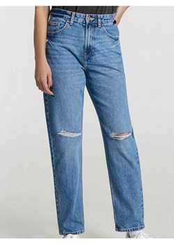Sinsay - Jeansy mom high waist - granatowy ze sklepu Sinsay w kategorii Jeansy damskie - zdjęcie 188092590