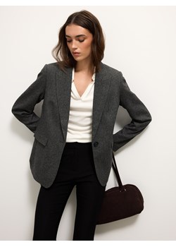 Mohito - Marynarka z wełną - szary ze sklepu Mohito w kategorii Marynarki damskie - zdjęcie 188092794