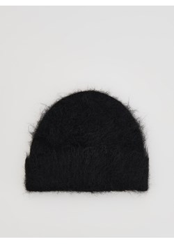 Reserved - Czapka z wełną alpaki - czarny ze sklepu Reserved w kategorii Czapki zimowe damskie - zdjęcie 188093054