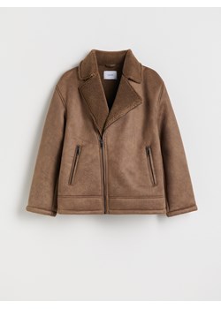 Reserved - Kurtka typu biker - beżowy ze sklepu Reserved w kategorii Kurtki chłopięce - zdjęcie 188093343