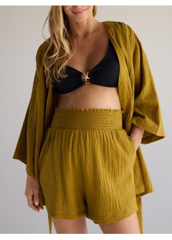 Reserved - Muślinowe szorty - oliwkowy ze sklepu Reserved w kategorii Szorty - zdjęcie 188093383