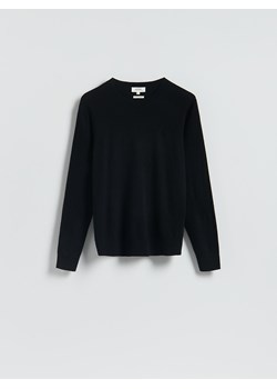 Reserved - Wełniany sweter z dodatkiem kaszmiru - czarny ze sklepu Reserved w kategorii Swetry damskie - zdjęcie 188093402