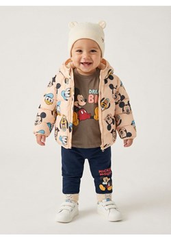 Sinsay - Pikowana kurtka puffer z kapturem Mickey Mouse - beżowy ze sklepu Sinsay w kategorii Kurtki chłopięce - zdjęcie 188094501
