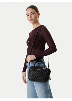 Torebka Guess Atabey HWQG98 94050 Czarny ze sklepu eobuwie.pl w kategorii Kuferki - zdjęcie 188094614