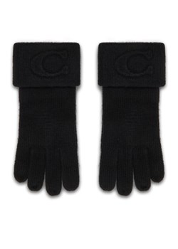 Rękawiczki Coach CCM98 Czarny ze sklepu eobuwie.pl w kategorii Rękawiczki damskie - zdjęcie 188094684