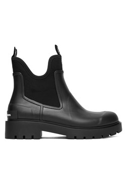 Kalosze Calvin Klein Jeans Mid Rainboot Chelsea YW0YW01034 Czarny ze sklepu eobuwie.pl w kategorii Kalosze damskie - zdjęcie 188094702