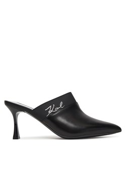 Klapki KARL LAGERFELD Sienna KL32701 Czarny ze sklepu eobuwie.pl w kategorii Klapki damskie - zdjęcie 188094744