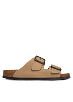 Birkenstock Klapki Arizona Wire Buckle 1031627 Beżowy ze sklepu MODIVO w kategorii Klapki męskie - zdjęcie 188095613