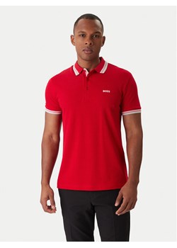 BOSS Polo Paddy 50469055 Czerwony Regular Fit ze sklepu MODIVO w kategorii T-shirty męskie - zdjęcie 188095622