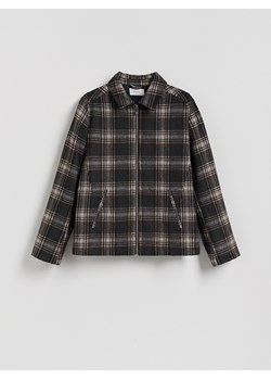 Reserved - Koszula comfort fit z dodatkiem wełny - brązowy ze sklepu Reserved w kategorii Koszule męskie - zdjęcie 188096392