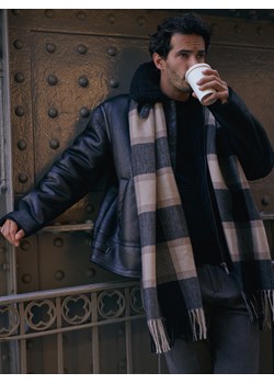 Reserved - Kurtka sherpa z kołnierzem - czarny ze sklepu Reserved w kategorii Kurtki męskie - zdjęcie 188096473