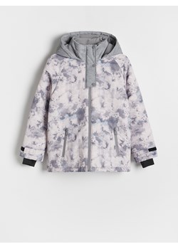 Reserved - Wodoodporna ocieplana kurtka z kapturem - wielobarwny ze sklepu Reserved w kategorii Kurtki dziewczęce - zdjęcie 188096584