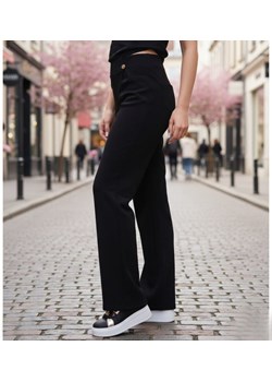 Czarne wizytowe spodnie damskie /H2 UB884 G/ ze sklepu Pantofelek24.pl w kategorii Spodnie damskie - zdjęcie 188096624